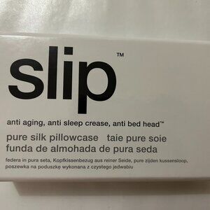 Slip pure silk pillowcase - queen - .white, NEW